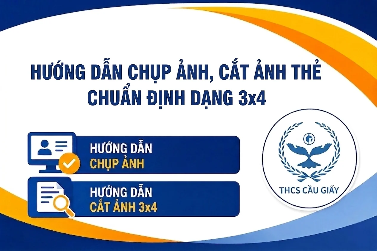 HƯỚNG DẪN CHỤP ẢNH, CẮT ẢNH THẺ CHUẨN ĐỊNH DẠNG 3x4