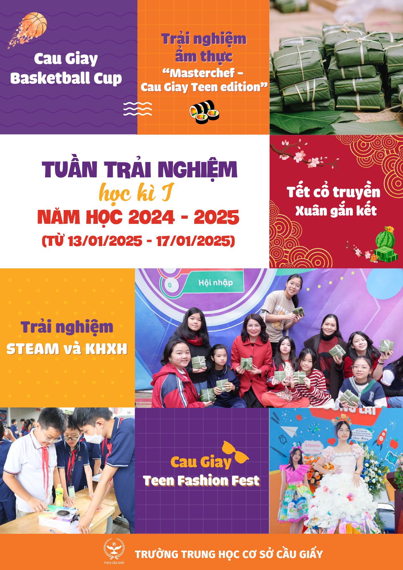 CHỜ ĐÓN TUẦN TRẢI NGHIỆM HẤP DẪN CỦA TRƯỜNG THCS CẦU GIẤY