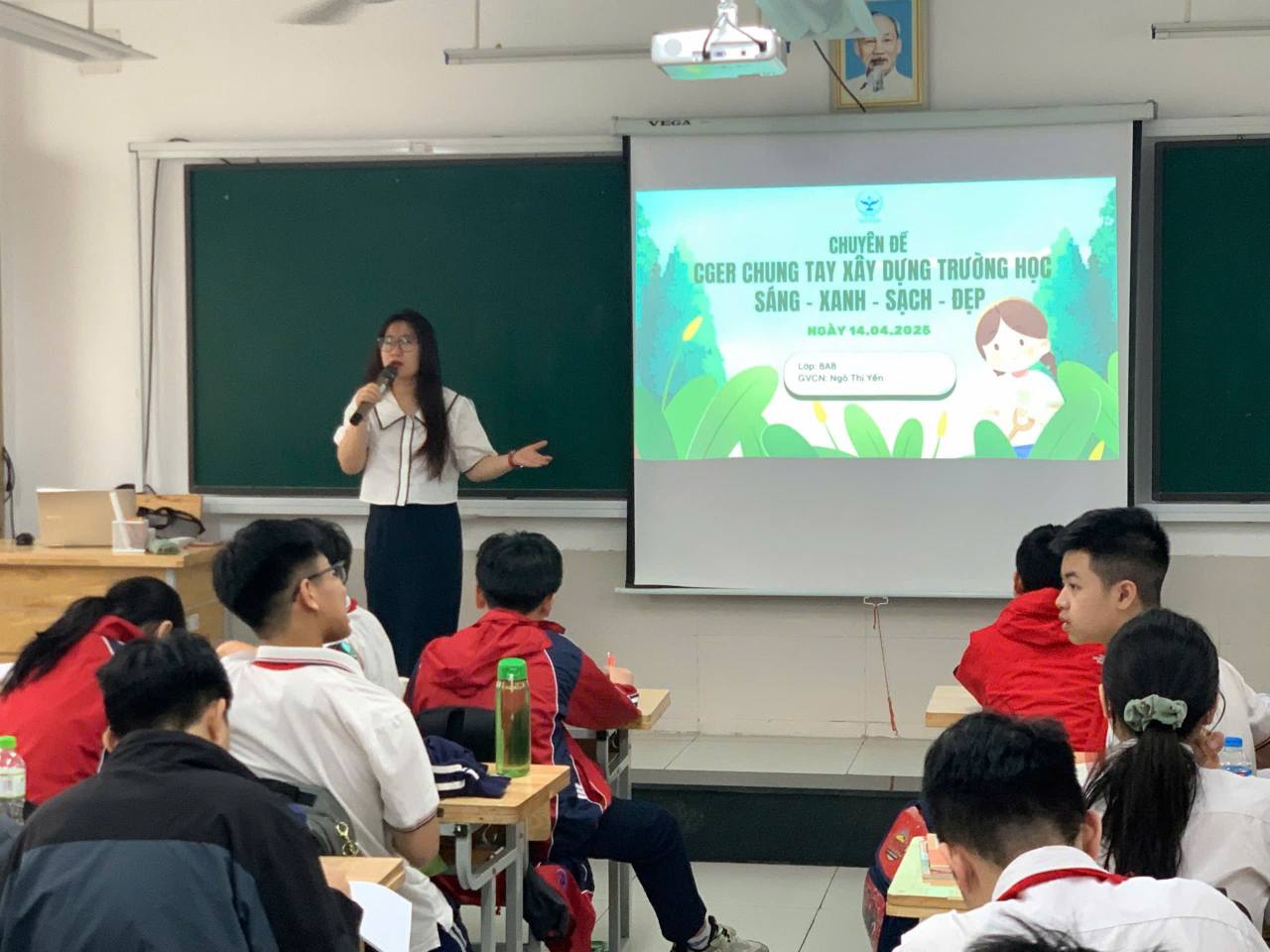 SINH HOẠT CHUYÊN ĐỀ: “CG-ERS CHUNG TAY XÂY DỰNG TRƯỜNG HỌC SÁNG XANH SẠCH ĐẸP”