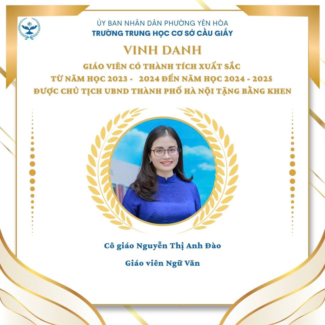 LAN TỎA NIỀM TỰ HÀO CẦU GIẤY: VINH DANH TẬP THỂ VÀ CÁ NHÂN XUẤT SẮC ĐƯỢC NHẬN BẰNG KHEN CỦA CHỦ TỊCH UBND THÀNH PHỐ HÀ NỘI