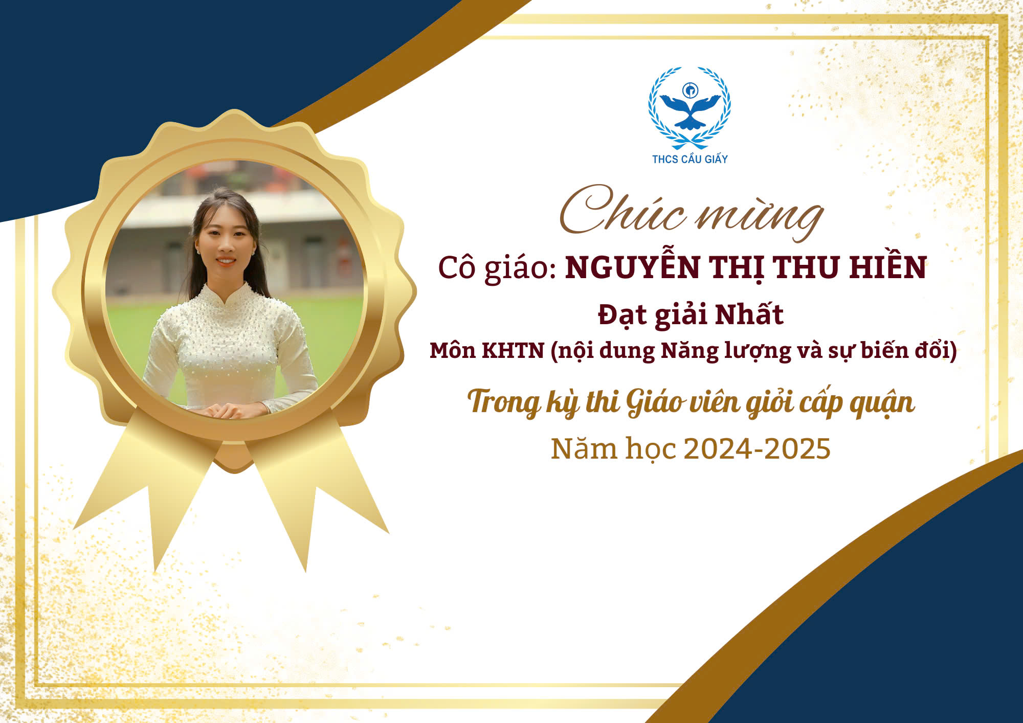 RẠNG DANH THCS CẦU GIẤY: 3 CÔ GIÁO GHI DẤU ẤN XUẤT SẮC TẠI HỘI THI GIÁO VIÊN DẠY GIỎI CẤP QUẬN