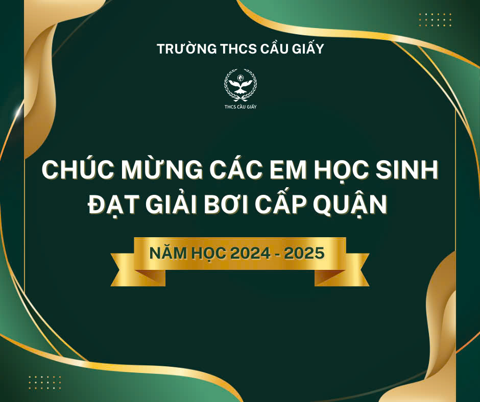 CGERS GHI DẤU ẤN TẠI GIẢI BƠI CẤP THCS QUẬN CẦU GIẤY NĂM 2024-2025